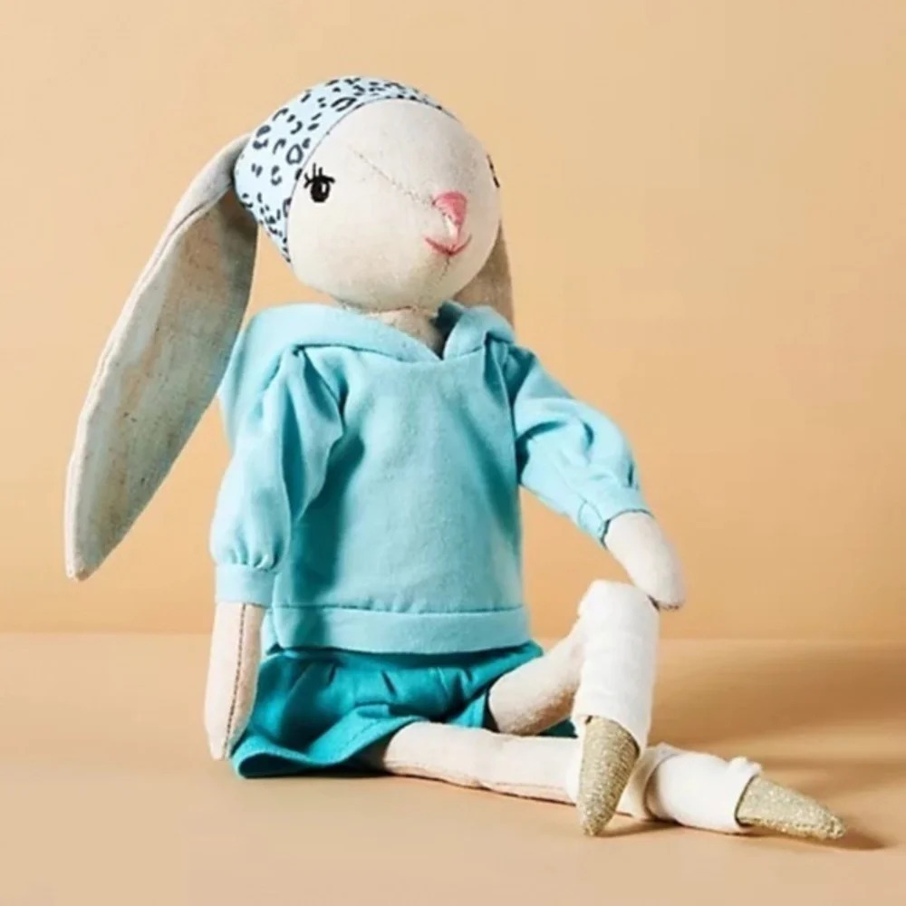 Anthropologie Rabbit  Active Stuffed Animal